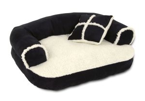 Rectangle Pet Bed with Dog Paw Printing