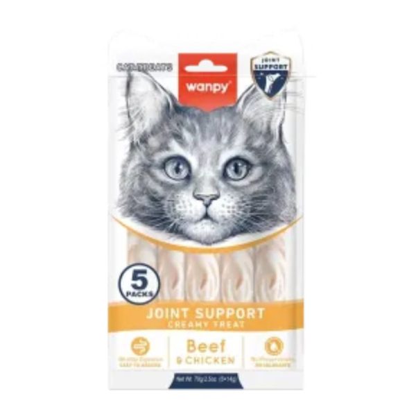 Wanpy Creamy Treat Joint Support Beef And Chicken (5x14g)