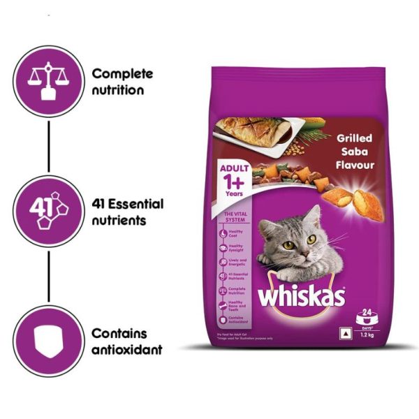 Whiskas Adult Cat Food Grilled Saba